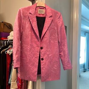 Scotch & Soda Vibrant Pink Textured Blazer